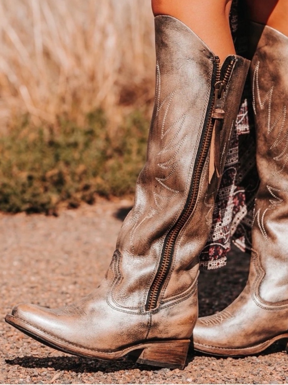 Freebird Pewter Heeled Western
Boots ✨